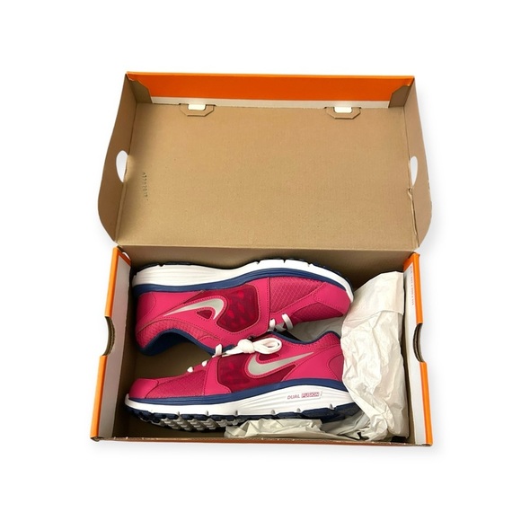 Nike Dual Fusion Run Sneakers 6Y/8W Athletic Pink Running Shoes - Picture 2 of 8